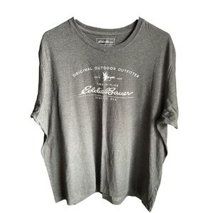 Eddie Bauer Gray Graphic Shirt Size EUC Size XL #4428